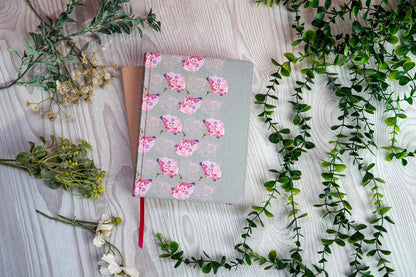 Biblia de Apuntes RVR60 Gris/Floral