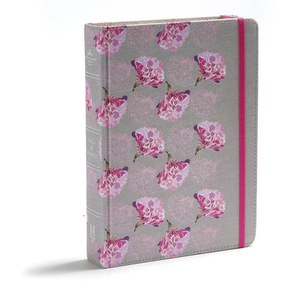 Biblia de Apuntes RVR60 Gris/Floral