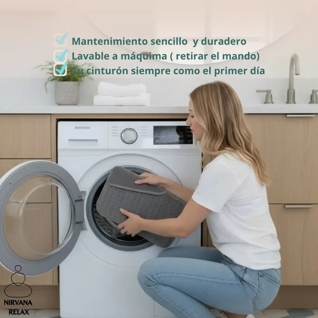 Almohadilla eléctrica Nirvana Relax para alivio del dolor lumbar y muscular"