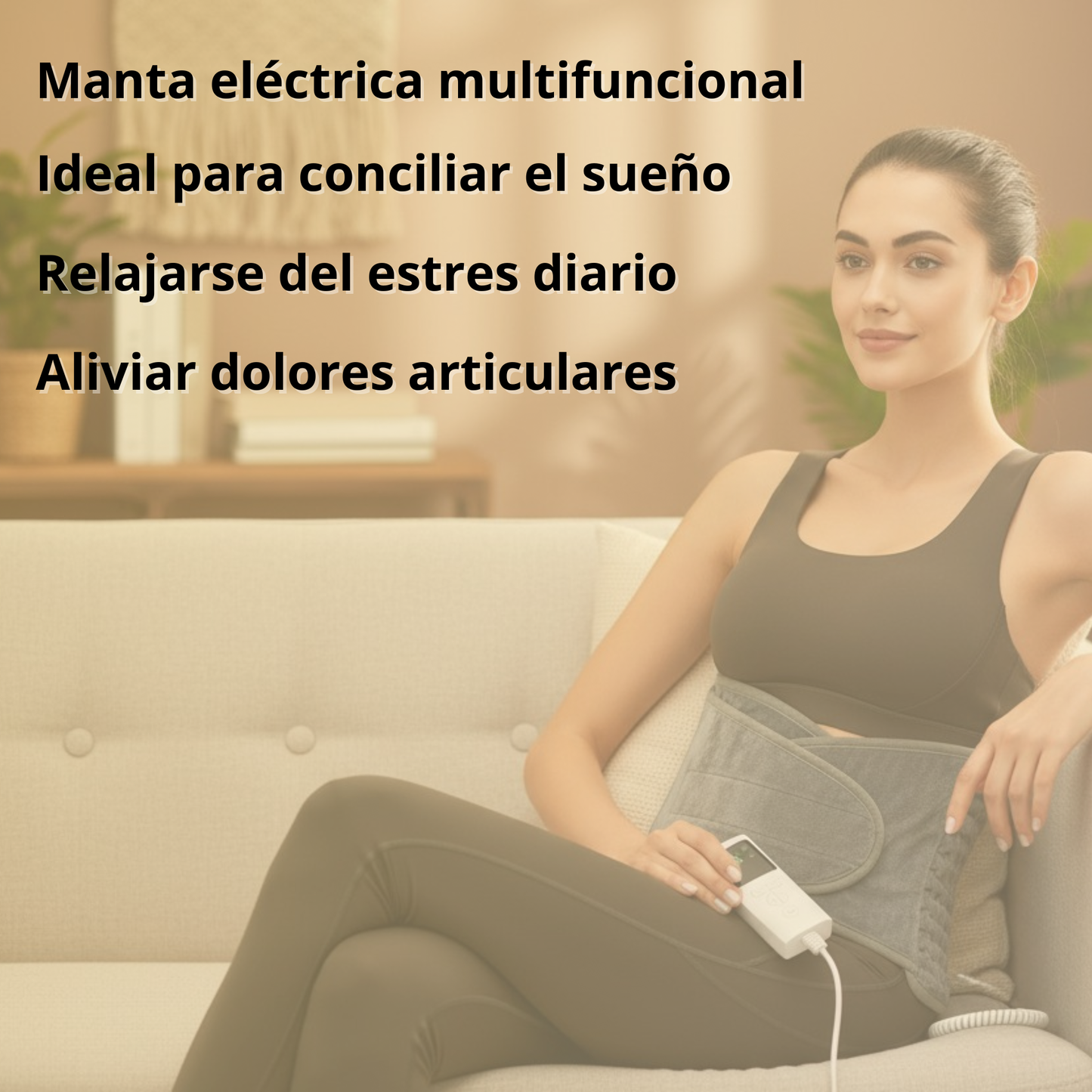 Cinturón relax y confort en tu casa. Ligero y puedes usarlo en todo el cuerpo.