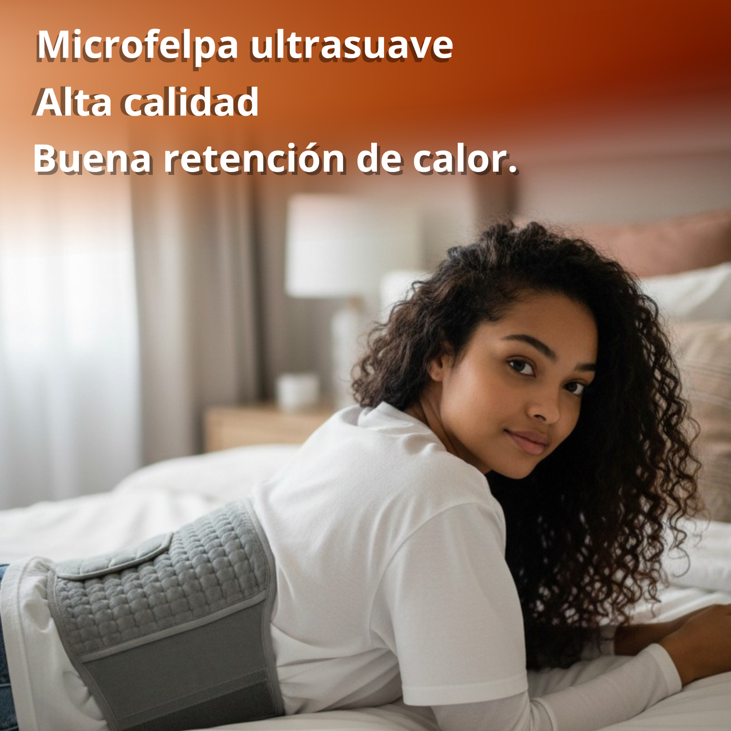 Cinturón relax y confort en tu casa. Ligero y puedes usarlo en todo el cuerpo.