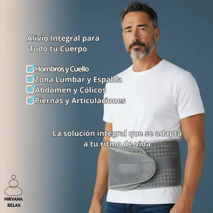 Almohadilla eléctrica Nirvana Relax para alivio del dolor lumbar y muscular