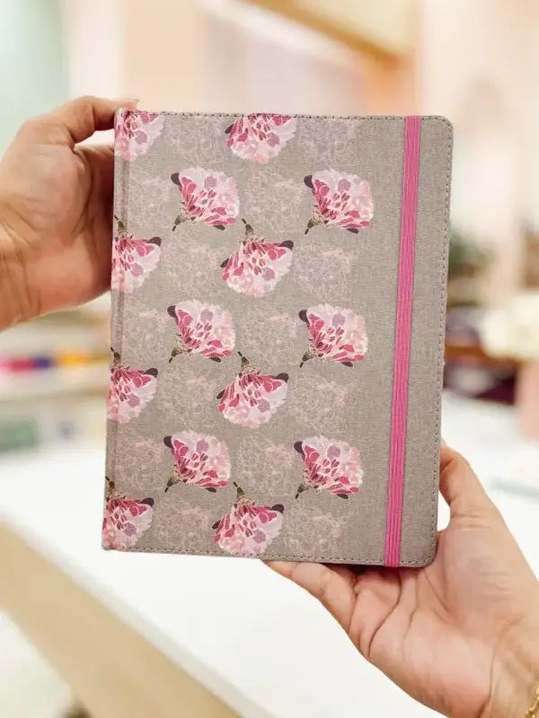 Biblia de Apuntes RVR60 Gris/Floral