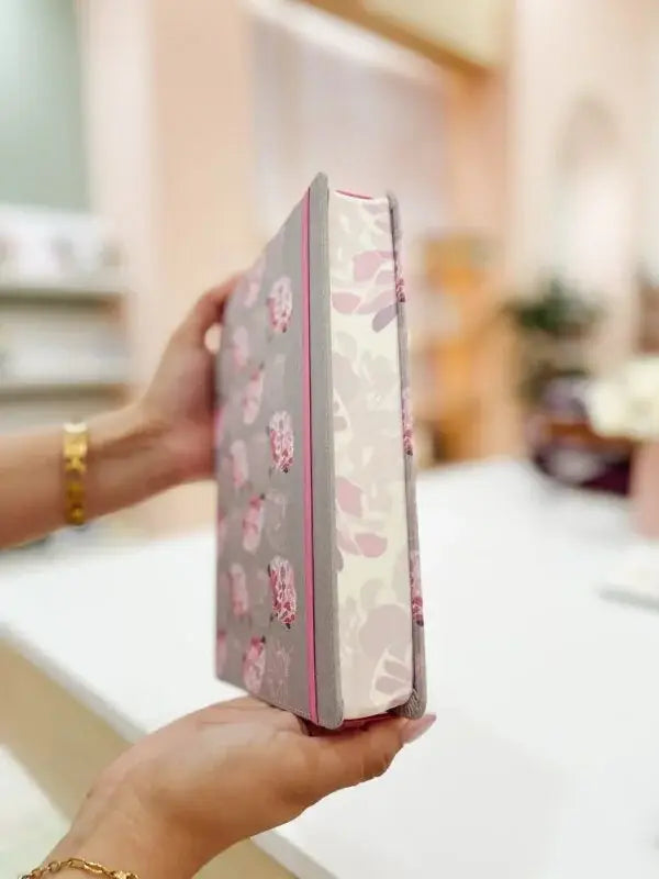 Biblia de Apuntes RVR60 Gris/Floral